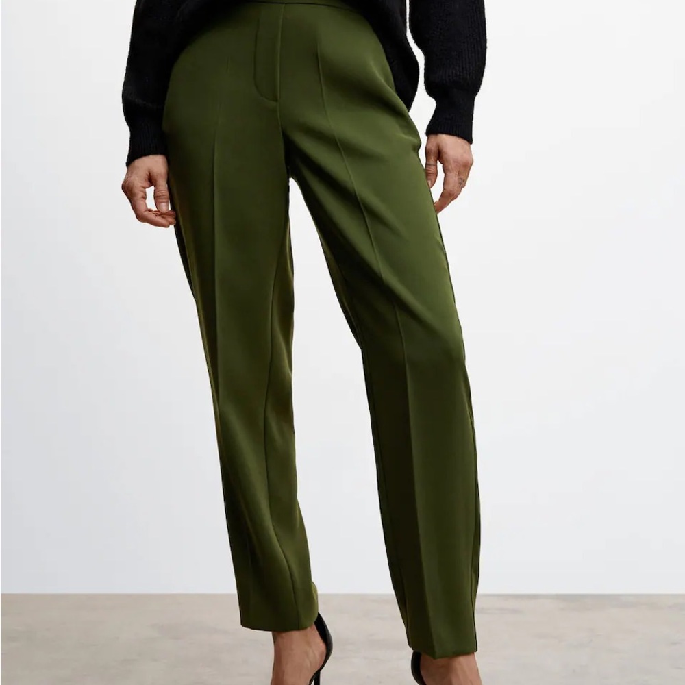 Mango fluid soft trouser pants💚